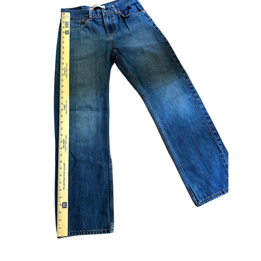 Levis 550 Mens Blue Denim Jeans 18 Slim 27x29 Straight Fit Classic Style - Picture 6 of 8
